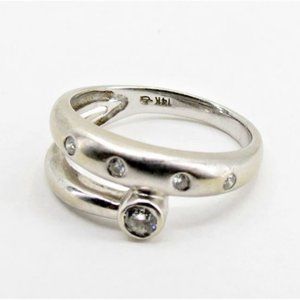 Modern Design 14k Diamond Band